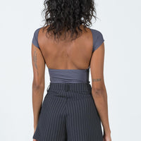 The Gordo Shorts Navy Pinstripe