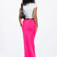 Harriette Maxi Skirt Pink