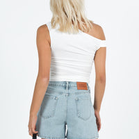 Saldana Shorts Light Wash Denim