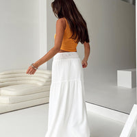 Dion Maxi Skirt White