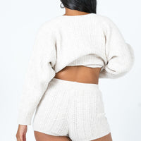 Susie Knit Shorts Beige