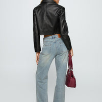 Echo Park High Rise Straight Leg Jeans Vintage Wash