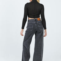 Carlia Mid Rise Jeans Grey