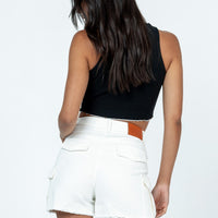 Wallace Cargo Short White