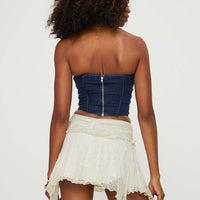 Ayra Lace Mini Skirt Cream Petite