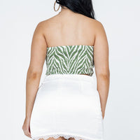 The Sorrow Mini Skirt White
