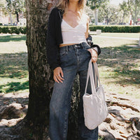 Betley High Rise Wide Leg Jeans Vintage Wash Denim