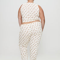 Sleepytea Pointelle Sleep Pant Multi Curve