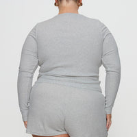 Sleepytea Rib Sleep Short Grey Curve