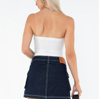 Junie Denim Mini Skirt Indigo