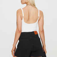 Kaycie Wrap Skort Black Denim