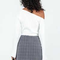 Selby Mini Skirt Grey Check