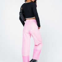 Cameran Straight Leg Denim Jeans Pink