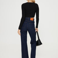 Zephee Wide Leg Jeans Dark Wash