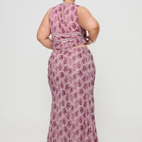 Nikolise Maxi Skirt Purple Curve