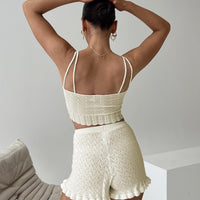 Beeby Knit Shorts Cream