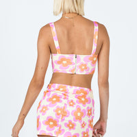 Ilina Mid Rise Mini Skirt Floral