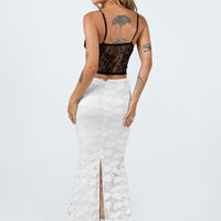 Azra Maxi Skirt White