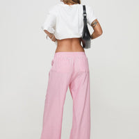 Beach House Pants Pink / White
