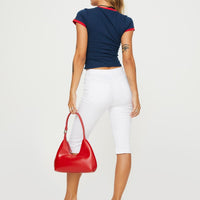 Meet Me Capri Pants White
