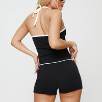 Airdrie Contrast Shorts Black / White