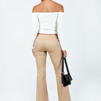 Dami Low Rise Pants Beige