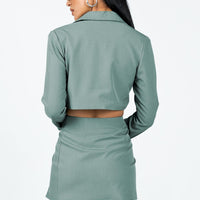The Reggie Mini Skirt Slate
