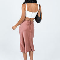 Seylena Midi Skirt Brown