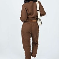 Club Basic Trackpants Brown
