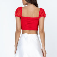 Skylar Mini Skirt White