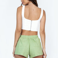 Beach House Shorts Light Green