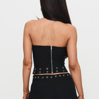 Passionette Strapless Top Black Petite