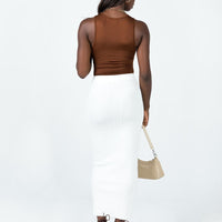 Zyler Maxi Skirt White