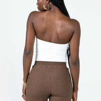 Jaynee Knit Shorts Brown