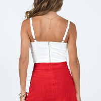 Selby Mini Skirt Red