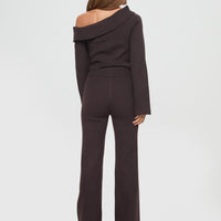 Try Me Knit Pants Chocolate Tall