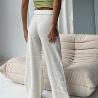 Omari Knit Pants White