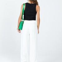 Titius Pants White Pinstripe