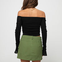 Yesenia Cargo Skort Olive