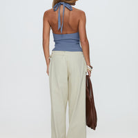 Paltrow Mid Rise Wide Leg Cargo Jeans Cream Petite