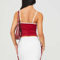 Tex Skort White / Red
