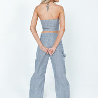 Miami Vice Pants Navy Pinstripe