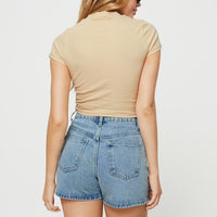 Shaline Shorts Light Wash Denim