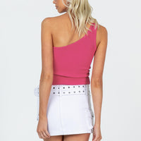 Iconic Cargo Mini Skirt White Tall