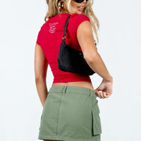 Leni Cargo Mini Skirt Khaki