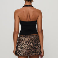 Tejano Mini Skirt Leopard Tall
