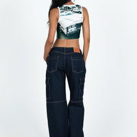 Tatini Low Rise Denim Jean Indigo