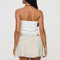 Arroyo Mini Skirt Beige