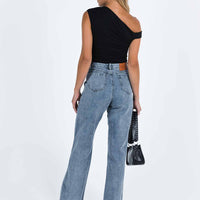 Alford Asymmetric Jeans Light Wash Denim