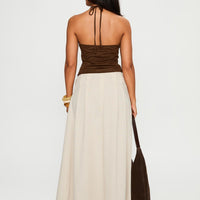 Bohemian Spirit Maxi Skirt Beige